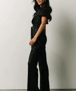 RR Shop By Style Glasgow Sequin Jumpsuit | Black 10 RR Shop By Style Glasgow Sequin Jumpsuit | Black