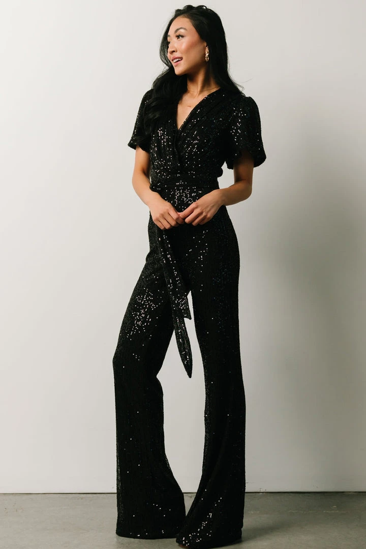 RR Shop By Style Glasgow Sequin Jumpsuit | Black 5 RR Shop By Style Glasgow Sequin Jumpsuit | Black