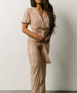 RR Shop By Style Glasgow Sequin Jumpsuit | Champagne