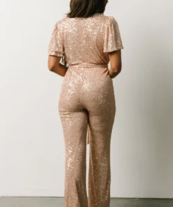 RR Shop By Style Glasgow Sequin Jumpsuit | Champagne