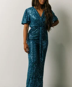 RR Shop By Style Glasgow Sequin Jumpsuit | French Blue 14 RR Shop By Style Glasgow Sequin Jumpsuit | French Blue