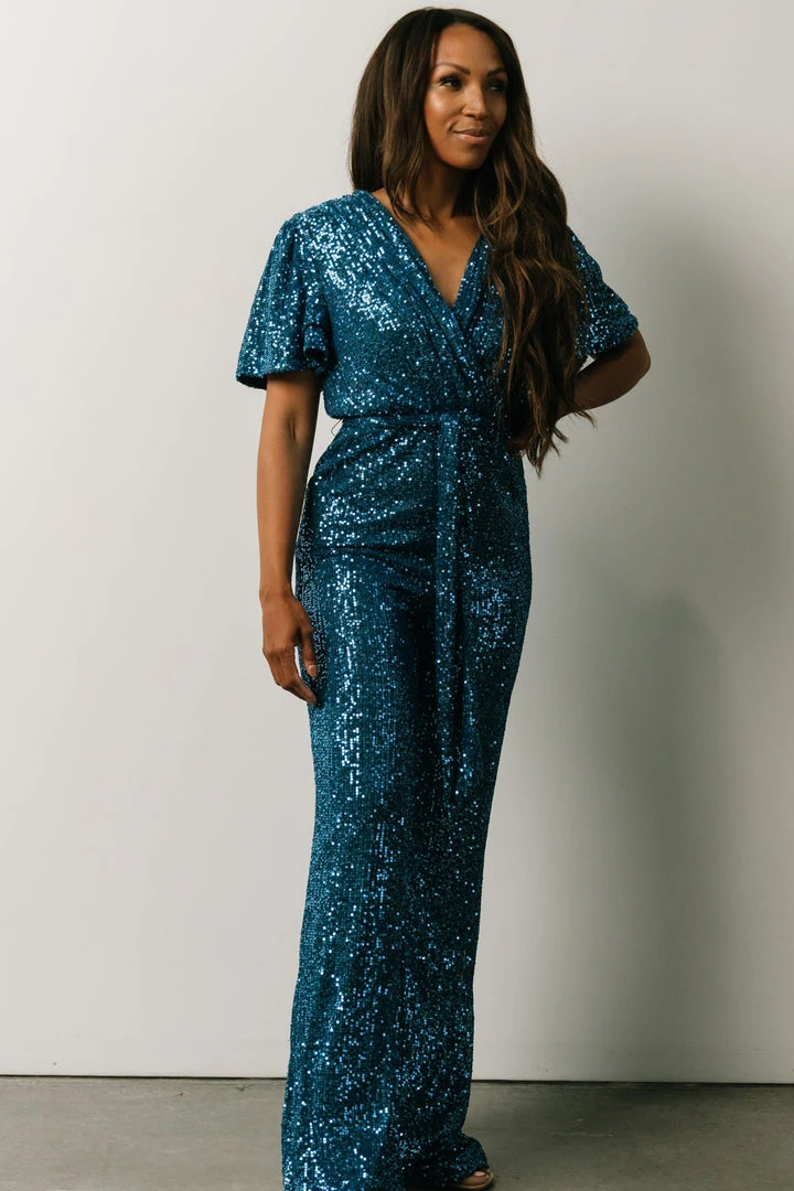RR Shop By Style Glasgow Sequin Jumpsuit | French Blue 7 RR Shop By Style Glasgow Sequin Jumpsuit | French Blue