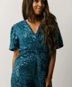 RR Shop By Style Glasgow Sequin Jumpsuit | French Blue 10 RR Shop By Style Glasgow Sequin Jumpsuit | French Blue
