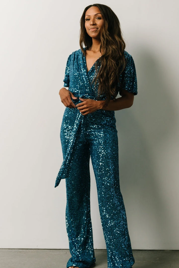 RR Shop By Style Glasgow Sequin Jumpsuit | French Blue 8 RR Shop By Style Glasgow Sequin Jumpsuit | French Blue