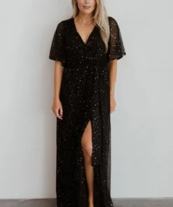 BB Custom Dresses Grace Sparkle Gown | Black