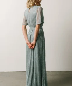 BB Custom Dresses Grace Sparkle Gown | Dusty Blue 16 BB Custom Dresses Grace Sparkle Gown | Dusty Blue