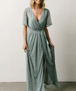 BB Custom Dresses Grace Sparkle Gown | Dusty Blue 14 BB Custom Dresses Grace Sparkle Gown | Dusty Blue