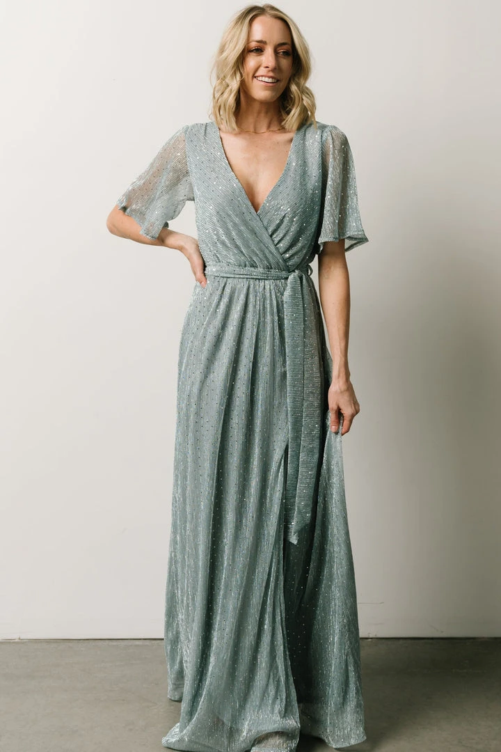 BB Custom Dresses Grace Sparkle Gown | Dusty Blue 3 BB Custom Dresses Grace Sparkle Gown | Dusty Blue