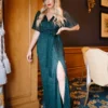 BB Custom Grace Sparkle Gown | Emerald Dresses