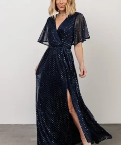 BB Custom Dresses Grace Sparkle Gown | Navy 17 BB Custom Dresses Grace Sparkle Gown | Navy