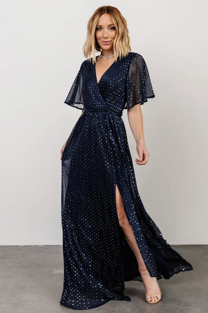 BB Custom Dresses Grace Sparkle Gown | Navy 8 BB Custom Dresses Grace Sparkle Gown | Navy