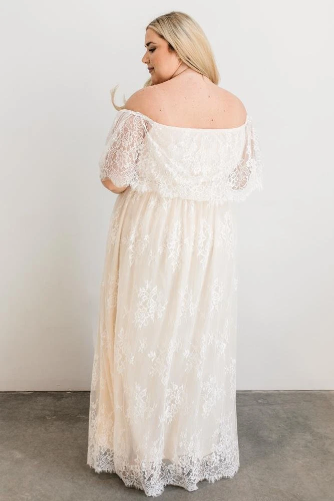 BB Custom Guinevere Lace Maxi Dress | Off White Dresses 7 BB Custom Guinevere Lace Maxi Dress | Off White Dresses
