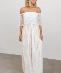 BB Custom Guinevere Lace Maxi Dress | Off White Dresses 26 BB Custom Guinevere Lace Maxi Dress | Off White Dresses