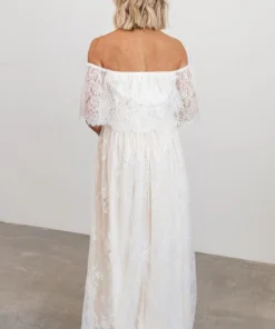 BB Custom Guinevere Lace Maxi Dress | Off White Dresses 28 BB Custom Guinevere Lace Maxi Dress | Off White Dresses