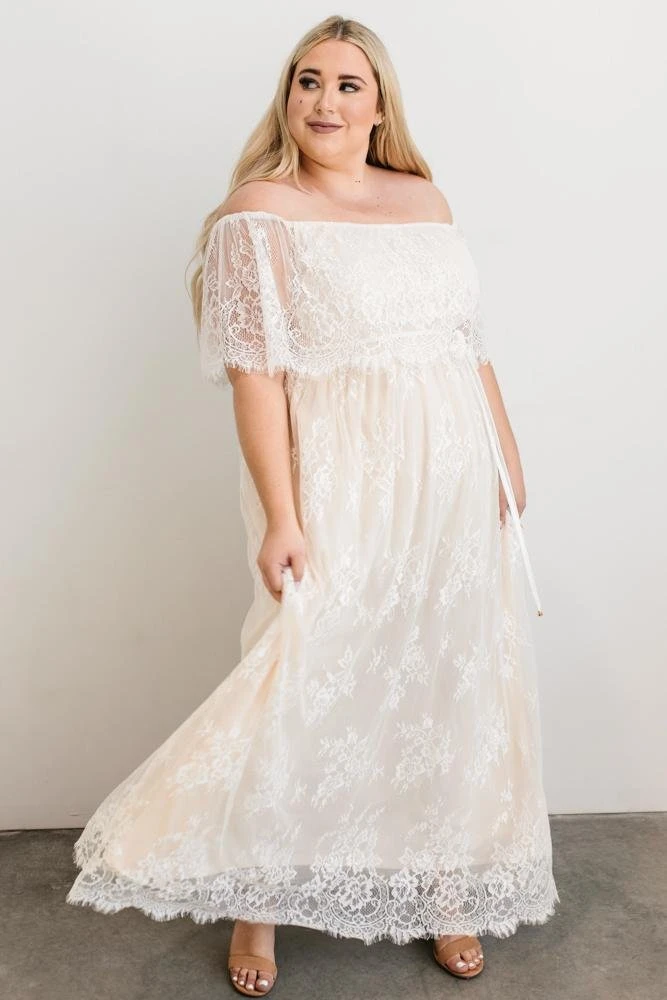 BB Custom Guinevere Lace Maxi Dress | Off White Dresses 9 BB Custom Guinevere Lace Maxi Dress | Off White Dresses
