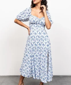 FT Gwen Smocked Midi Dress | Blue Floral Dresses 17 FT Gwen Smocked Midi Dress | Blue Floral Dresses