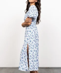 FT Gwen Smocked Midi Dress | Blue Floral Dresses 19 FT Gwen Smocked Midi Dress | Blue Floral Dresses