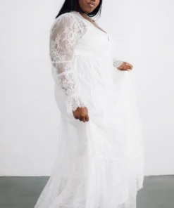 BB Custom Dresses Gypsy Lace Maxi Dress | White