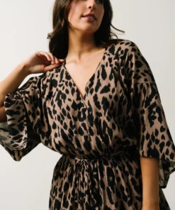 KM Haddock Leopard Print Romper | Mocha 11 KM Haddock Leopard Print Romper | Mocha