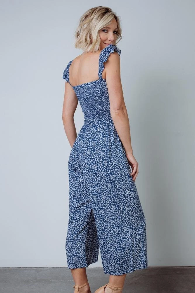 AK Hadley Smocked Jumpsuit | Navy 6 AK Hadley Smocked Jumpsuit | Navy