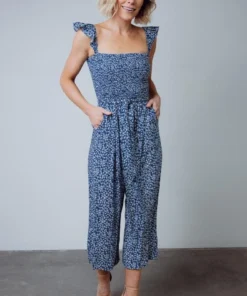AK Hadley Smocked Jumpsuit | Navy 13 AK Hadley Smocked Jumpsuit | Navy