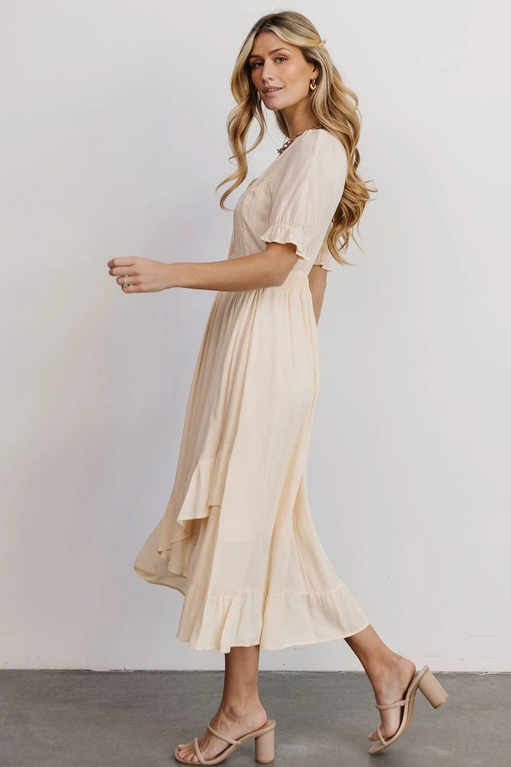 POL Dresses Hannah Midi Dress | Ivory 5 POL Dresses Hannah Midi Dress | Ivory