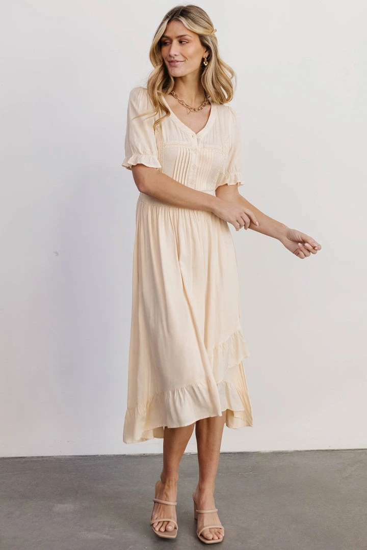 POL Dresses Hannah Midi Dress | Ivory 8 POL Dresses Hannah Midi Dress | Ivory