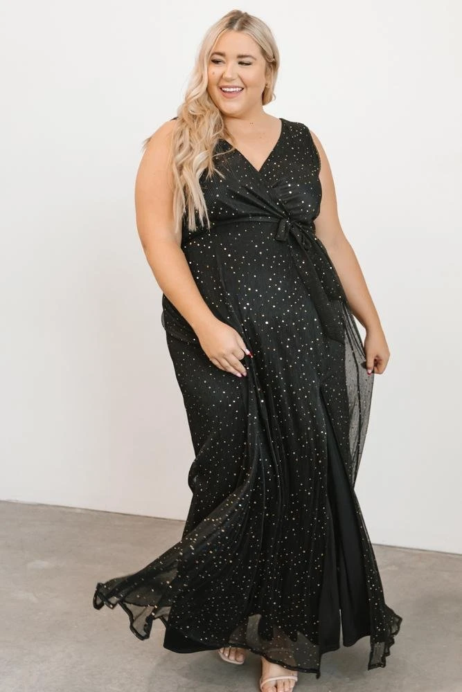 BB Custom Helen Tank Sparkle Gown | Black Dresses 4 BB Custom Helen Tank Sparkle Gown | Black Dresses