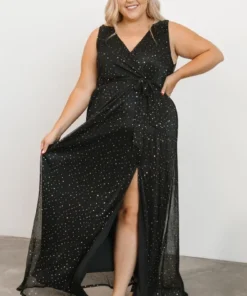 BB Custom Helen Tank Sparkle Gown | Black Dresses