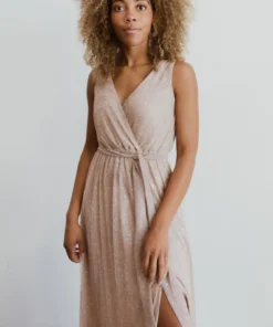 BB Custom Dresses Helen Tank Sparkle Gown | Champagne