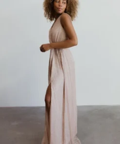 BB Custom Dresses Helen Tank Sparkle Gown | Champagne