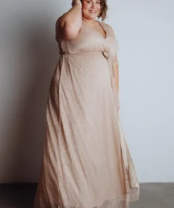 BB Custom Dresses Helen Tank Sparkle Gown | Champagne