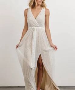 BB Custom Dresses Helen Tank Sparkle Gown | White