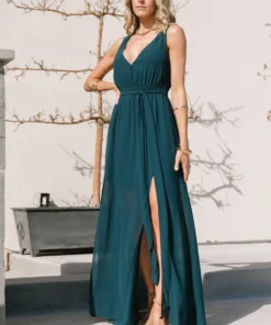 BB Custom Dresses Hera Maxi Dress | Peacock