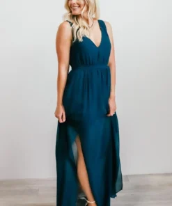 BB Custom Dresses Hera Maxi Dress | Peacock