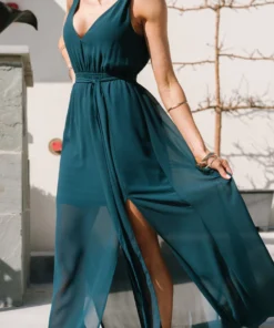 BB Custom Dresses Hera Maxi Dress | Peacock