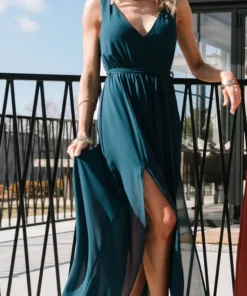 BB Custom Dresses Hera Maxi Dress | Peacock