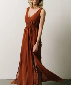 BB Custom Dresses Hera Maxi Dress | Rust
