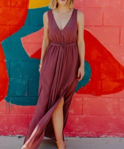 BB Custom Hera Maxi Dress | Vintage Plum