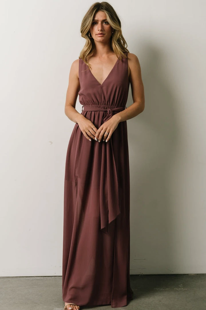BB Custom Hera Maxi Dress | Vintage Plum 10 BB Custom Hera Maxi Dress | Vintage Plum