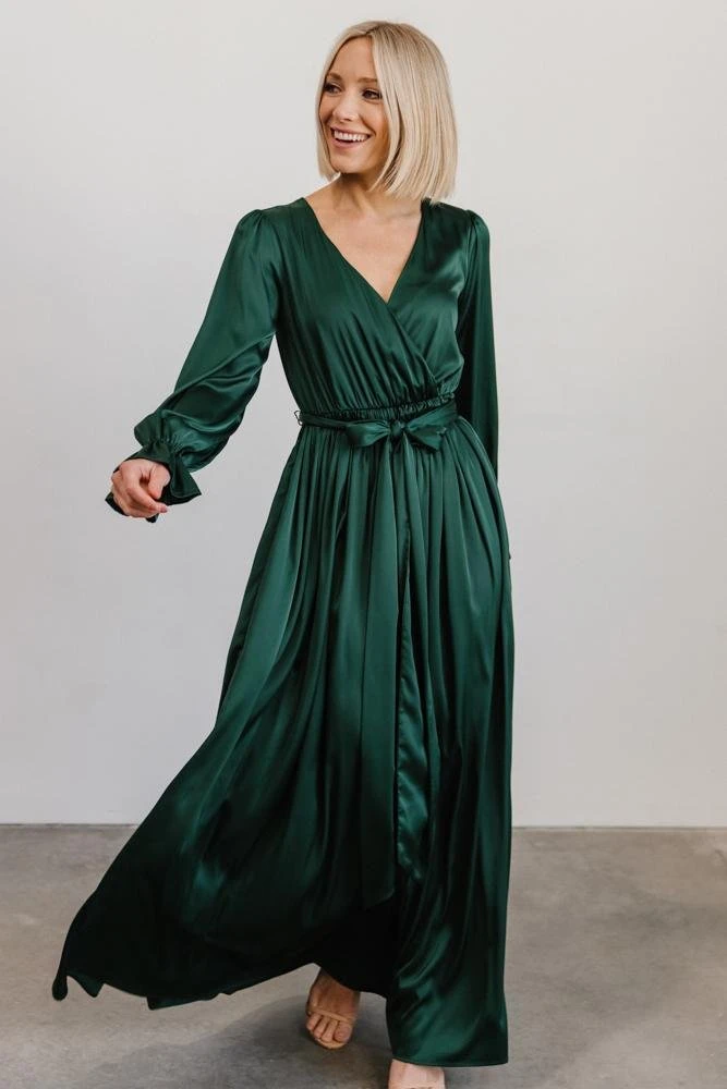DD Holly Satin Maxi Dress | Dark Green Dresses 8 DD Holly Satin Maxi Dress | Dark Green Dresses
