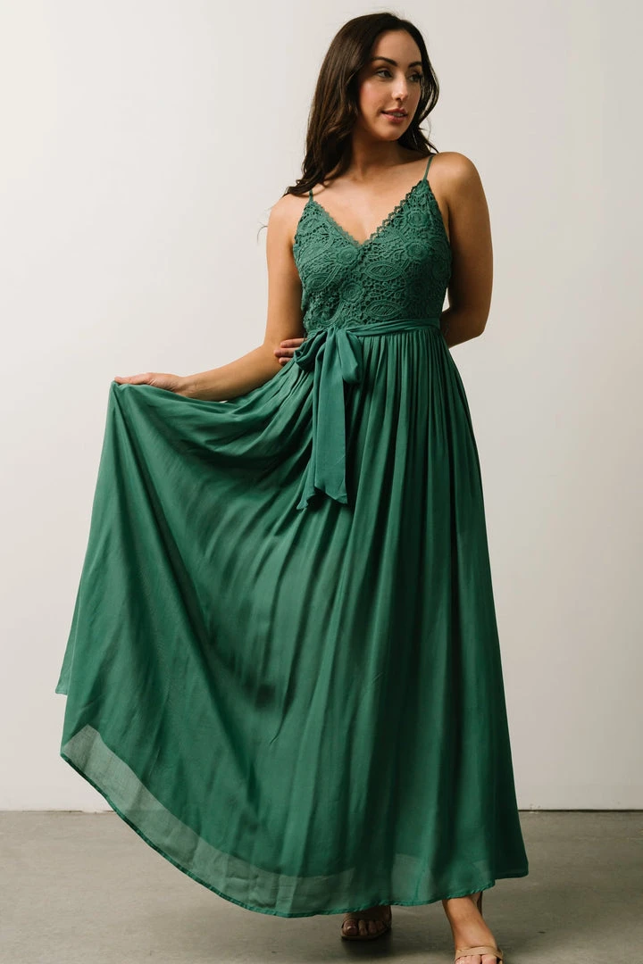 DD Imogene Lace Maxi Dress | Jade 2 DD Imogene Lace Maxi Dress | Jade