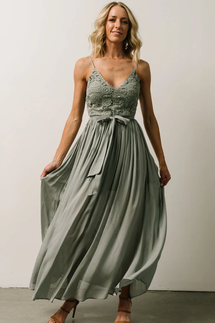 DD Imogene Lace Maxi Dress | Slate Grey Dresses 5 DD Imogene Lace Maxi Dress | Slate Grey Dresses