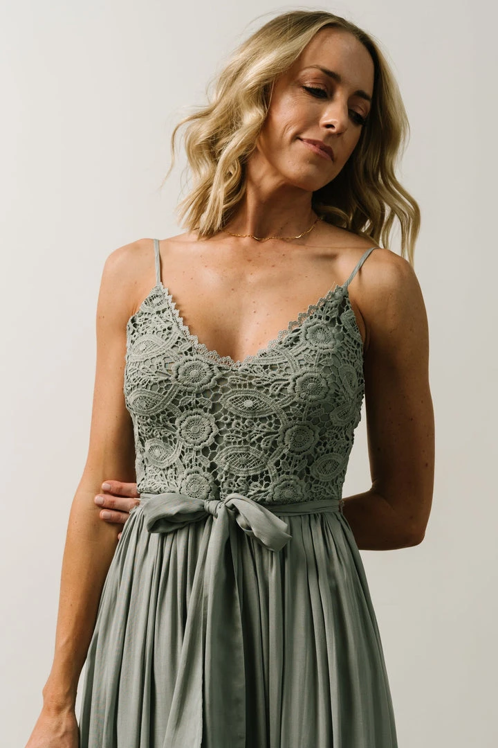 DD Imogene Lace Maxi Dress | Slate Grey Dresses 6 DD Imogene Lace Maxi Dress | Slate Grey Dresses