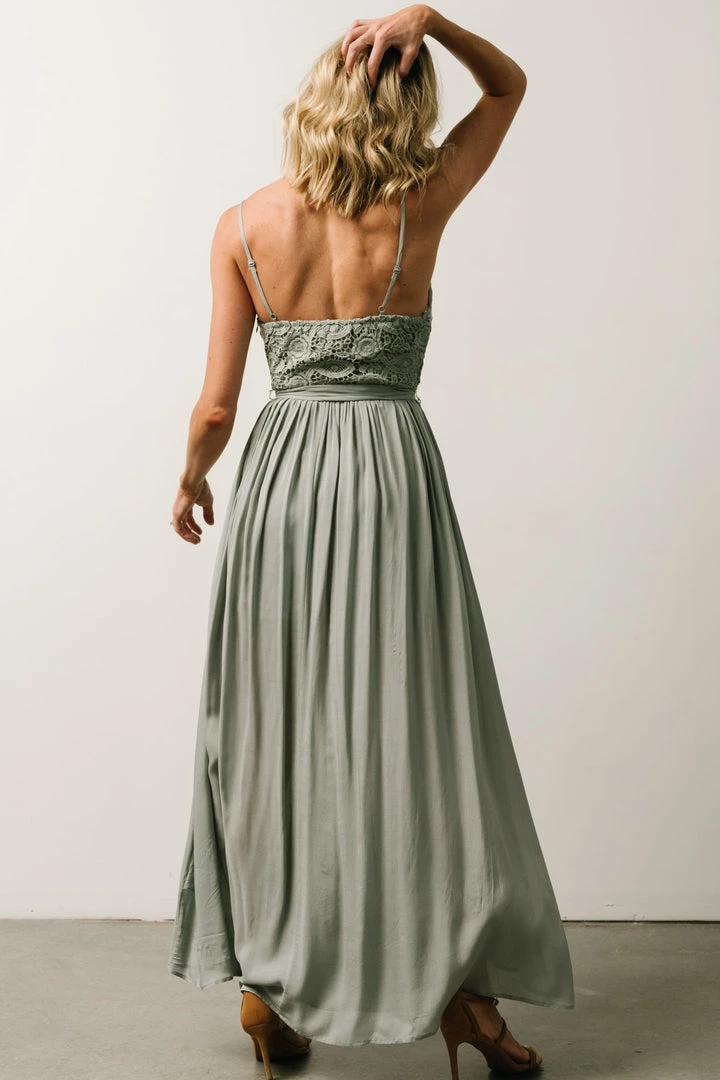 DD Imogene Lace Maxi Dress | Slate Grey Dresses 2 DD Imogene Lace Maxi Dress | Slate Grey Dresses