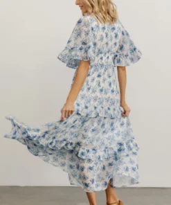 FT Iris Tiered Maxi Dress | Blue + White Floral Dresses 14 FT Iris Tiered Maxi Dress | Blue + White Floral Dresses