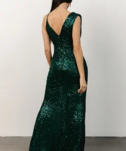 RR Dresses Isla Sequin Gown | Emerald