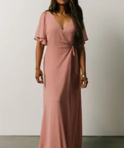 BB Custom Ivy Wrap Maxi Dress | Blush Dresses