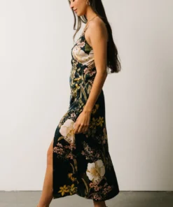 IBS Jackie Column Midi Dress | Navy Floral 14 IBS Jackie Column Midi Dress | Navy Floral