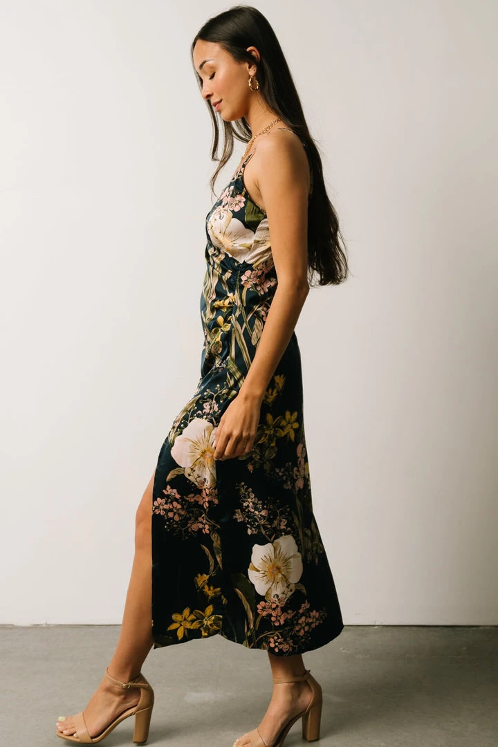 IBS Jackie Column Midi Dress | Navy Floral 6 IBS Jackie Column Midi Dress | Navy Floral